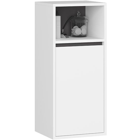 SET DE MOBILIER DE BAIE SUSPENDAT CU DECUPAJE VAMI ALB / GRI GRAFIT