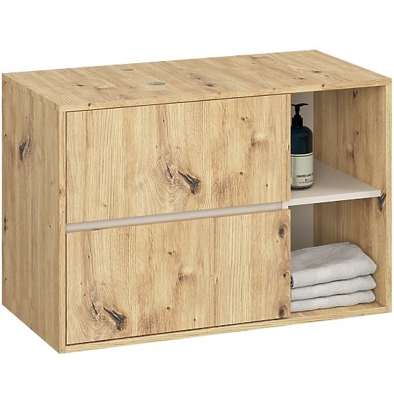 SET DE MOBILIER DE BAIE SUSPENDAT CU ORIFICII VAMI STEJAR ARTISAN / CAȘMIR