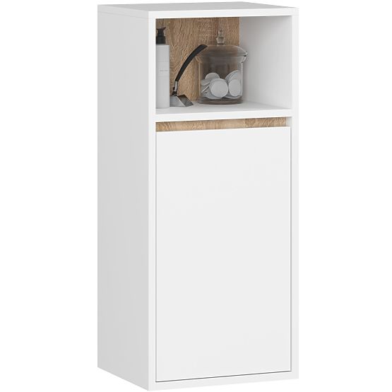 SET DE MOBILIER DE BAIE SUSPENDAT VAMI ALB / STEJAR SONOMA