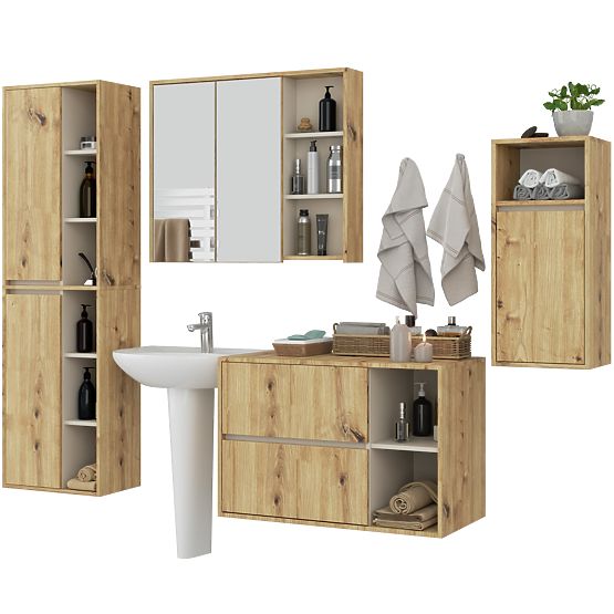 SET DE MOBILIER DE BAIE SUSPENDAT VAMI STEJAR ARTISAN / CAȘMIR