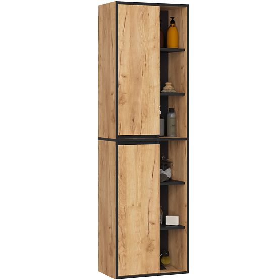 SET DE MOBILIER DE BAIE SUSPENDAT VAMI STEJAR CRAFT / NEGRU