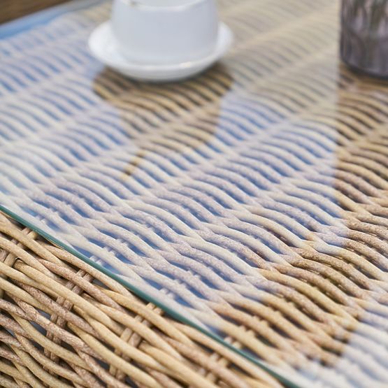 Set de mobilier de grădină Sandy, tehnoratan, bej