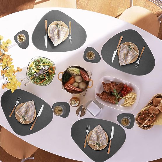 Set de suporturi pentru masă TRIVAL GREY