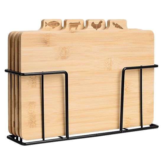 Set de tocătoare din bambus Skara, 4 piese