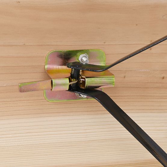 Set din oțel și lemn LAGER: masă + 2 bănci 220 cm