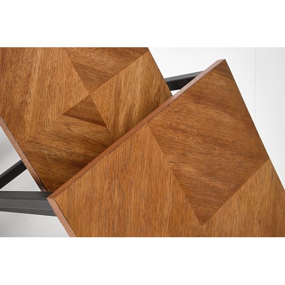 Set ELZA de 2 bănci, nuc / negru (1p=1buc)