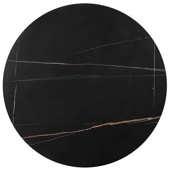 Set FATIMA de 2 mese, marmură neagră / auriu (1p=1buc)