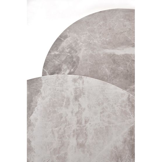 Set ITAKA de 2 bănci, marmură cenușie / grafit (1p=1buc)