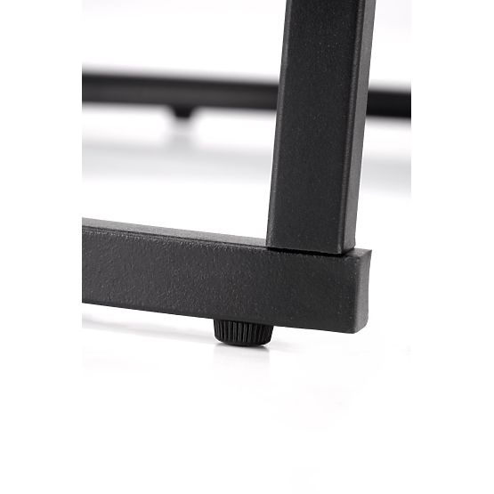 Set JAVA de 2 bănci, marmură neagră / negru (1p=1buc)