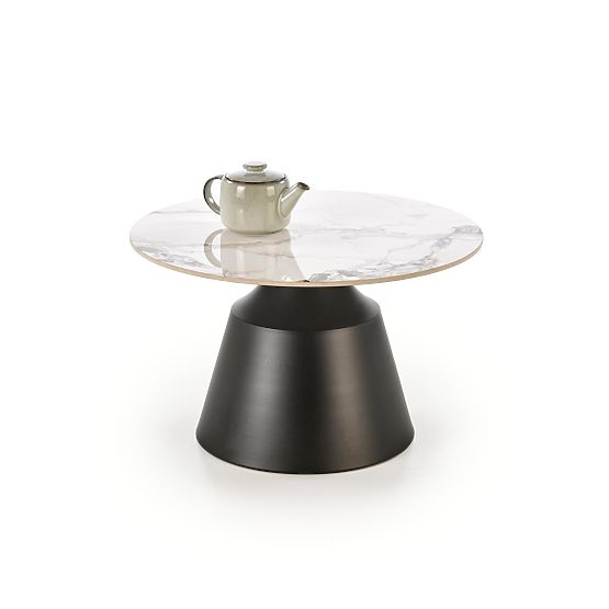 Set MAGNETA de 2 bănci, marmură albă / negru (2p=1buc)