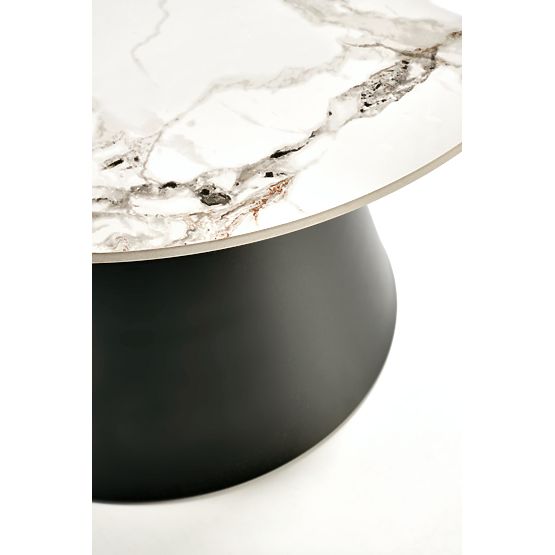 Set MAGNETA de 2 bănci, marmură albă / negru (2p=1buc)