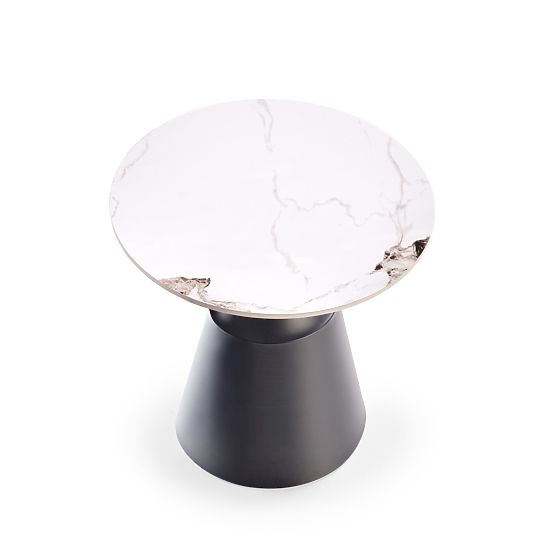 Set MAGNETA de 2 bănci, marmură albă / negru (2p=1buc)