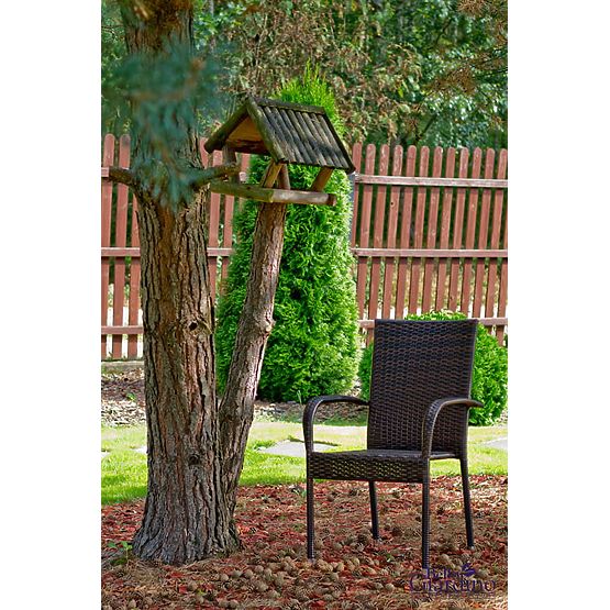 Set mare de masă din tehnoratan (masă 200x100cm + 8 scaune) SOTTILE negru