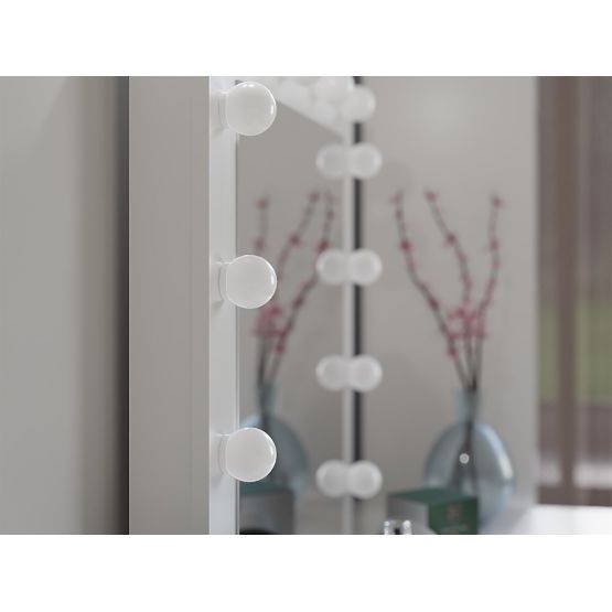 Set masă de toaletă Marina T+ 2S+L ALBĂ