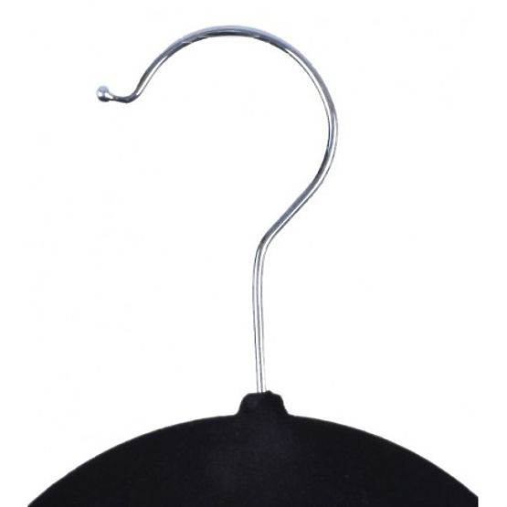 Set Maxi de 10 umerașe din velur - negru