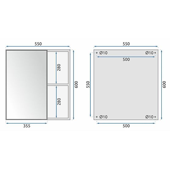 Set mobilier de baie cu lavoar Mario 60 cm Gri