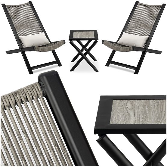 Set mobilier de grădină CHILL ONYKS