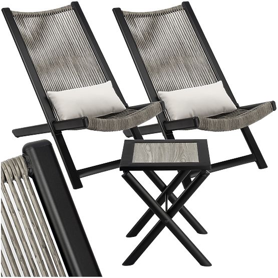 Set mobilier de grădină CHILL ONYKS