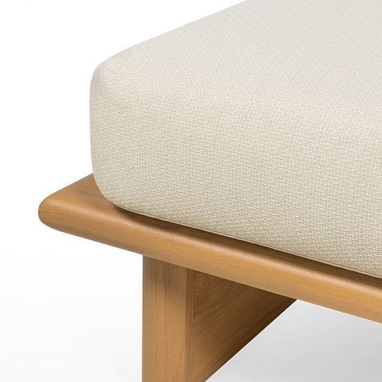 Set mobilier de grădină Conny din aluminiu, bej deschis, efect de lemn