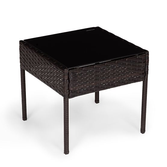 Set mobilier de grădină din technoratan 2 scaune masă maro închis MultiGarden