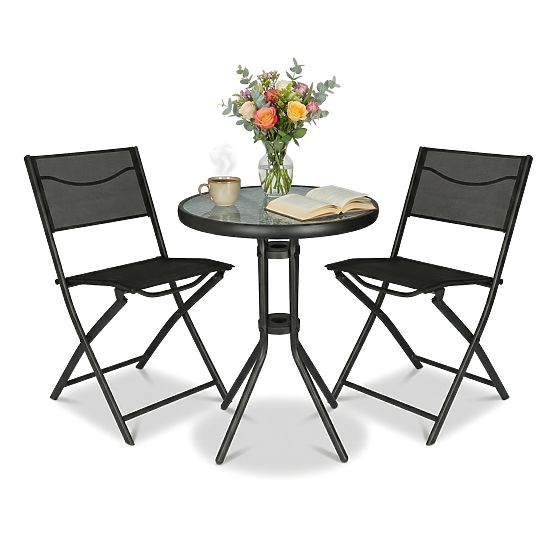 Set mobilier de grădină FLORA masă + 2 scaune
