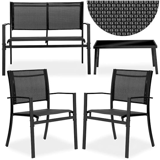 Set mobilier de grădină GRACIOSA BLACK