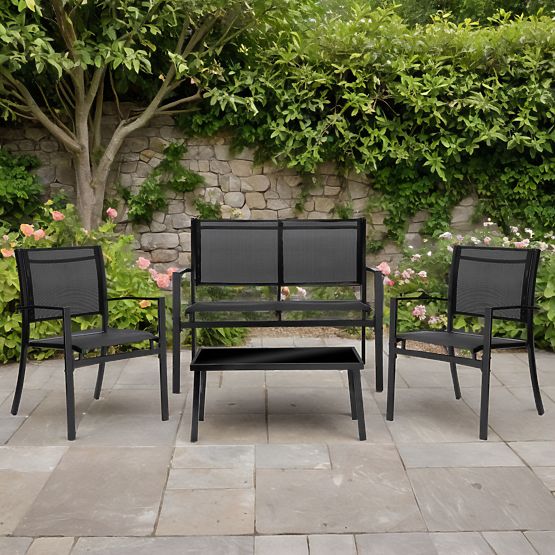 Set mobilier de grădină GRACIOSA BLACK