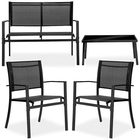 Set mobilier de grădină GRACIOSA BLACK
