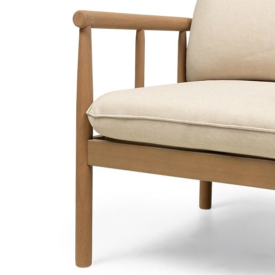 Set mobilier de grădină Mortlake lemn de eucalipt FSC, aspect de tec, bej deschis