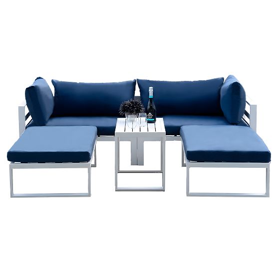 Set mobilier de grădină SANTO alb