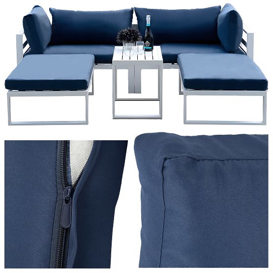 Set mobilier de grădină SANTO alb