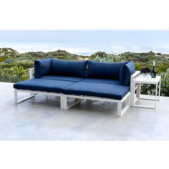 Set mobilier de grădină SANTO alb