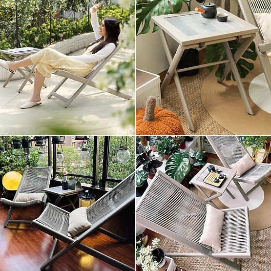 Set mobilier de terasă CHILL SAND șezlonguri și măsuță