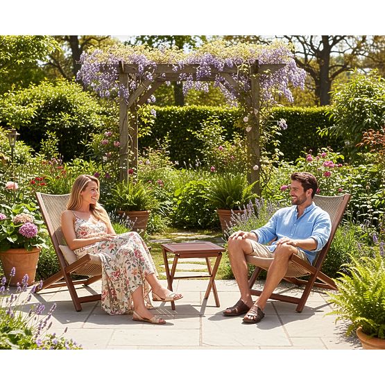 Set mobilier de terasă CHILL TOFFI șezlonguri și măsuță