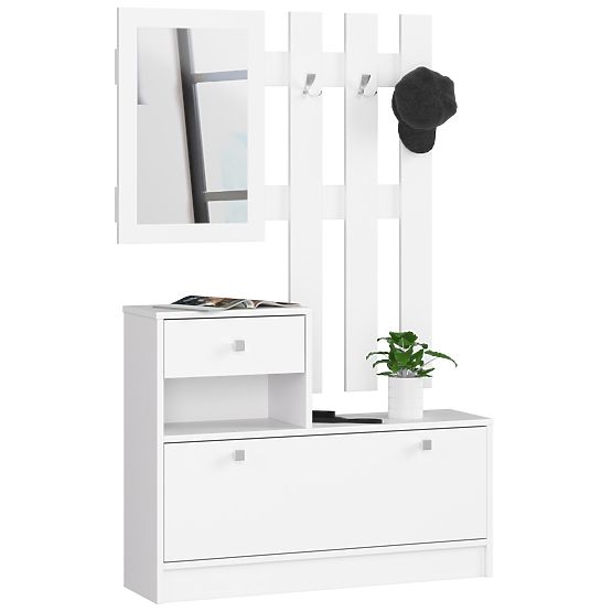 SET MOBILIER PENTRU HOL ALB