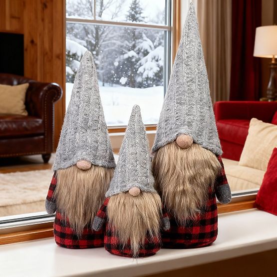 Set Spiriduș de Crăciun YX055 30+40+50cm