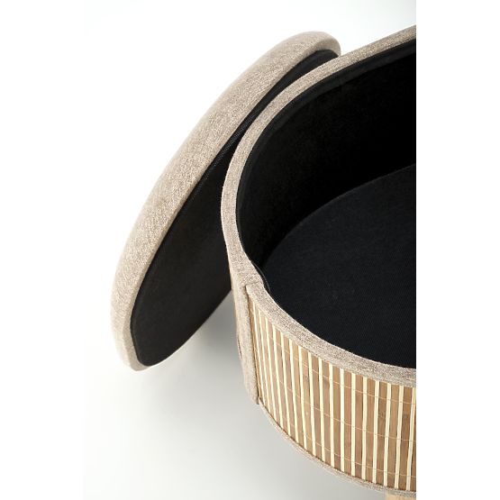 Set TICO de 2 taburete cu spațiu de depozitare, bej