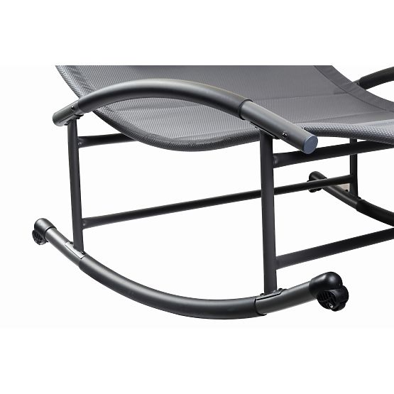 Șezlong de grădină cu baldachin și leagăn