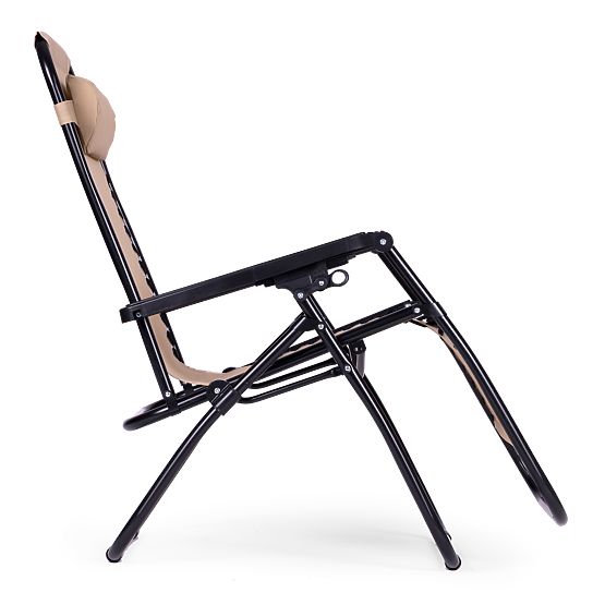 Șezlong de grădină cu spătar reglabil ZERO GRAVITY ModernHome - bej