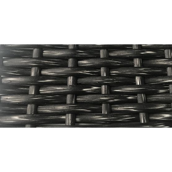 Șezlong de grădină din tehnoratan + măsuță TWIST gri