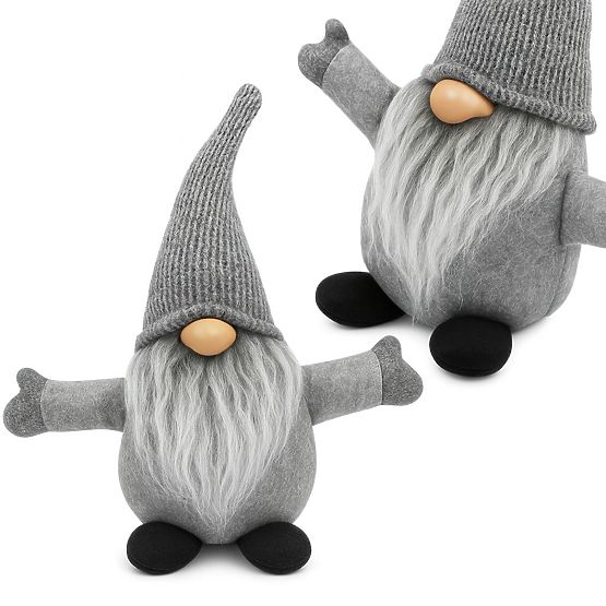 Spiriduș de Crăciun 35 cm YX045 GRI