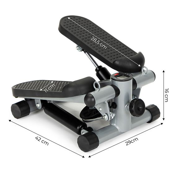 Stepper cu extensoare pentru exerciții de fitness cu contor