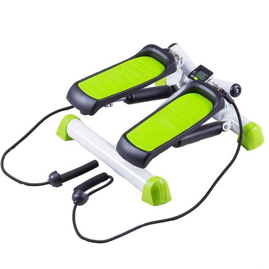 Stepper twist cu corzi elastice și contor fitness ModernHome