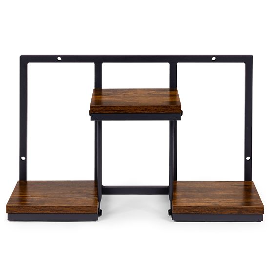 Suport de flori de perete, raft suspendat pentru flori, decor 3 niveluri loft ModernHome