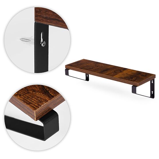 Suport de perete pentru flori cu 3 rafturi suspendate pentru flori decor loft ModernHome