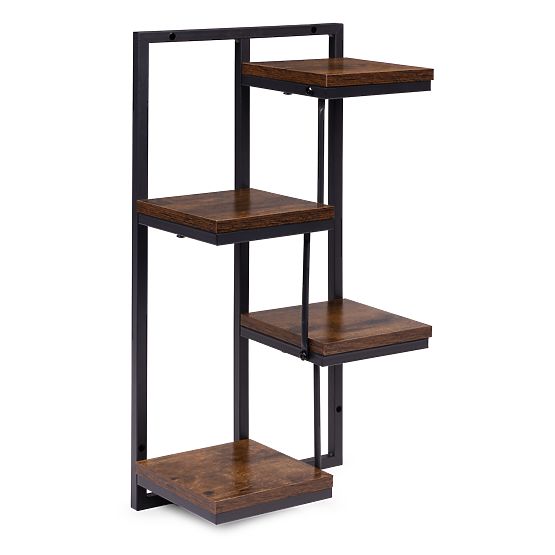 Suport de perete pentru flori, raft pentru flori, decor 4 niveluri loft ModernHome