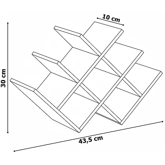 Suport de vin din bambus SOLARIS natural
