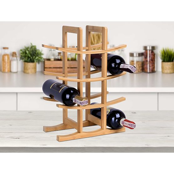 Suport de vin din bambus Todgar