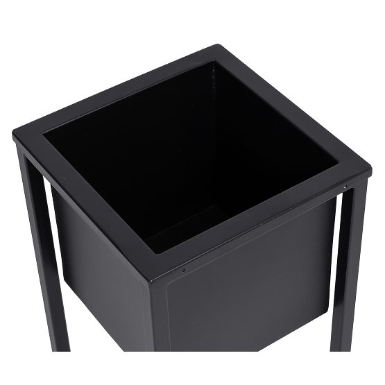 Suport pentru flori Concove loft 40 cm negru