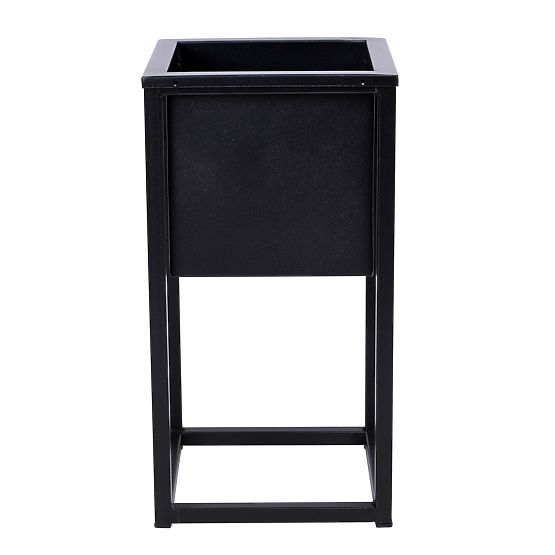 Suport pentru flori Concove loft 40 cm negru